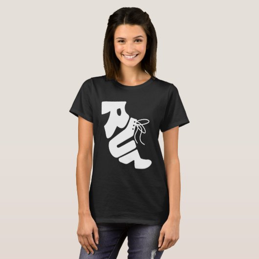 Run Sneaker Design voor hardlopers T-shirt (Voorkant volledig)