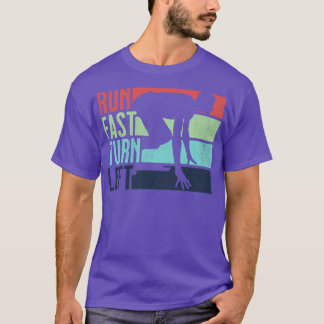 Run Snel Draai Links Sprint Dash Runners 100m 200m T-shirt