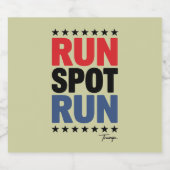 Run Spot Run Trump 2024 Bier Etiket (Enkel label)