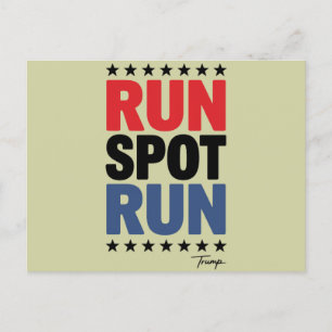Run Spot Run Trump 2024 Briefkaart