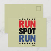Run Spot Run Trump 2024 Briefkaart (Voorkant / Achterkant)