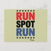 Run Spot Run Trump 2024 Briefkaart (Voorkant)