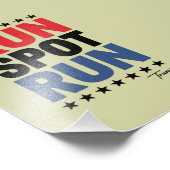 Run Spot Run Trump 2024 Foto Afdruk (Hoek)