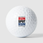 Run Spot Run Trump 2024 Golfballen (Voorkant)