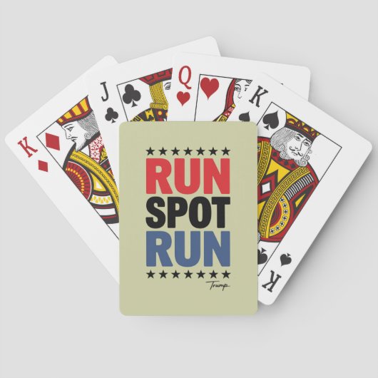 Run Spot Run Trump 2024 Pokerkaarten (Achterkant)