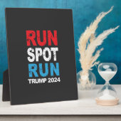 Run Spot Run Trump 2024 Trump Vance verkiezing Fotoplaat (Zijkant)