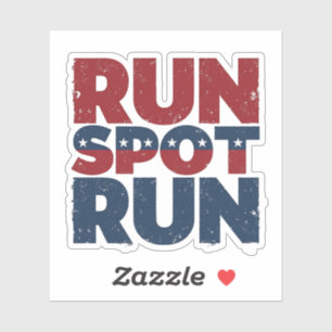 Run Spot Run Trump 2024 Trump Vance verkiezing Sticker