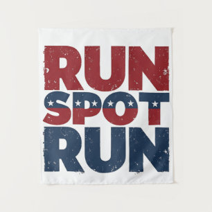 Run Spot Run Trump 2024 Trump Vance verkiezing Wandkleed