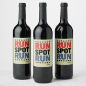 Run Spot Run Trump 2024 Wijn Etiket (Flessen)
