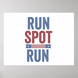 Run Spot Run Trump President Verkiezingen 2024 Poster
