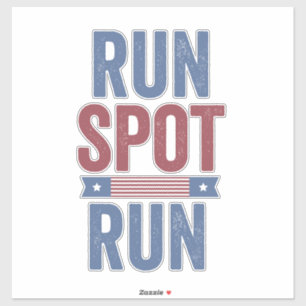 Run Spot Run Trump President Verkiezingen 2024 Sticker