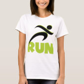 RUN Spring Green Fitness Running T-shirt (Voorkant)