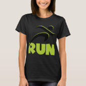RUN Spring Green Fitness Running T-shirt (Voorkant)