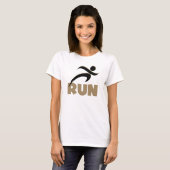 RUN Tan Fitness T-shirt (Voorkant volledig)