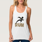 RUN Tan Fitness Tanktop (Voorkant)