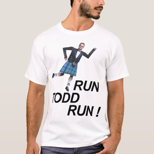 Run Todd Run T-shirt (Voorkant)