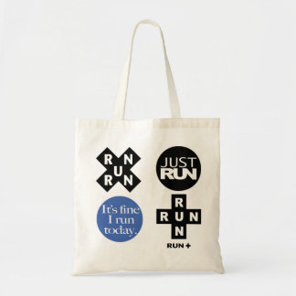run + tote bag