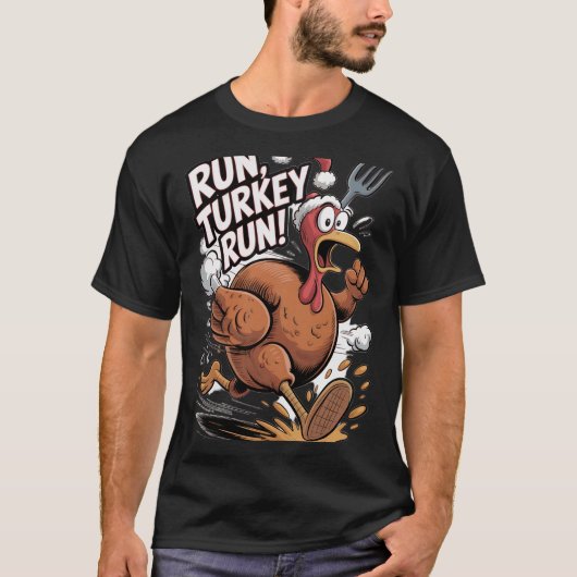 Run Turkey Run T-shirt (Voorkant)