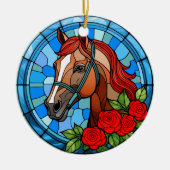 Run voor de Rozen Gepersonaliseerde Ornament (Voorkant)