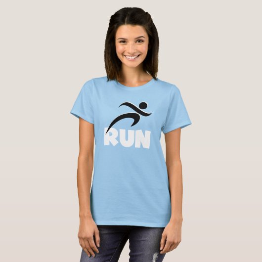 RUN White Fitness Hardlopen T-shirt (Voorkant volledig)