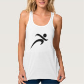 RUN White Fitness Hardlopen Tanktop (Voorkant)