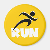 RUN White Magneet (Voorkant)