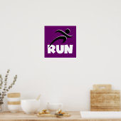 RUN White Poster (Keuken)