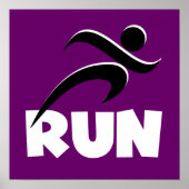 RUN White Poster (Voorkant)