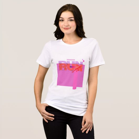 Run Wild Girl’s Motivational T-Shirt (Voorkant volledig)