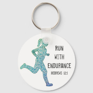 "run with endance"-Sleutelhanger voor meisjes Sleutelhanger