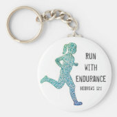 "run with endance"-Sleutelhanger voor meisjes Sleutelhanger (Voorkant)