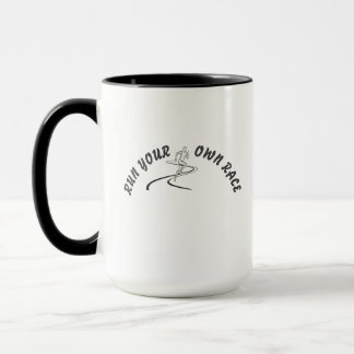 Run Your Own Race Motivational Quote Mug | Inspira Mok