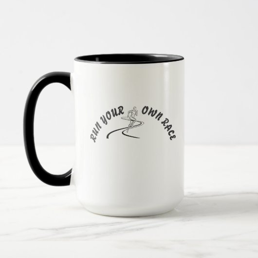 Run Your Own Race Motivational Quote Mug | Inspira Mok (Links)