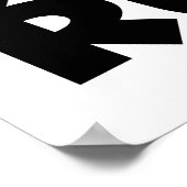 RUN zwart Poster (Hoek)