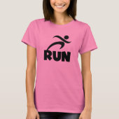 RUN zwart T-shirt (Voorkant)
