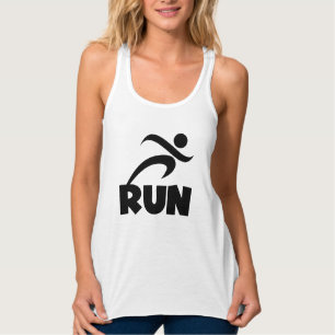 RUN zwart Tanktop