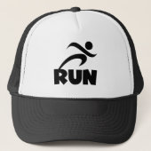 RUN zwart Trucker Pet (Voorkant)