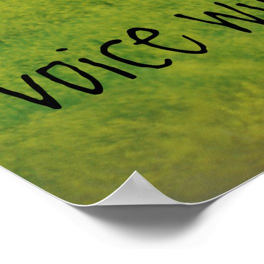 RUN - Zwijg de Stem Inspirerend CC POSTER (Hoek)