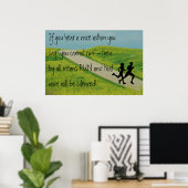 RUN - Zwijg de Stem Inspirerend CC POSTER (Thuiskantoor)