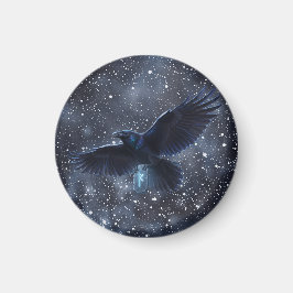 Runa Fehu y el Cuervo de Odín Magneet