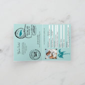 Runaway Bay Jamaica Passport Huwelijksuitnodiging (Binnen)