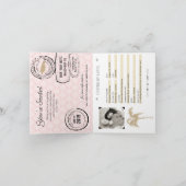 Runaway Bay Jamaica Passport Huwelijksuitnodiging (Binnen)