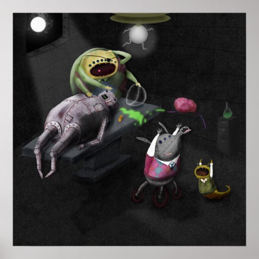 Runaway Brain Poster (Voorkant)