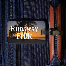 Runaway Bride Funny Getaway Bagagelabel