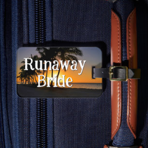 Runaway Bride Funny Getaway Bagagelabel