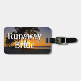 Runaway Bride Funny Getaway Bagagelabel