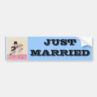 Runaway Bride & Groom Bumpersticker