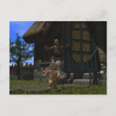 Runaway Gingerbrood Man Briefkaart (Voorkant)