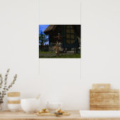 Runaway Gingerbrood Man Poster (Keuken)