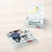 Runaway Glazen Onderzetter (Schuin)